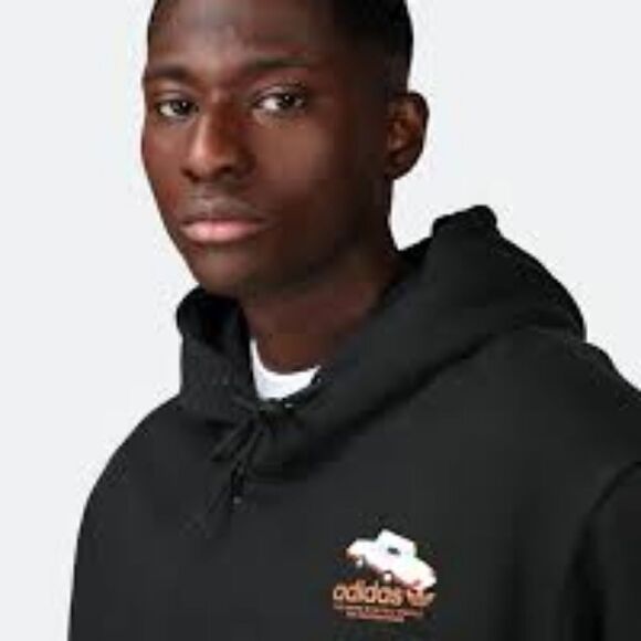 Adidas Mettz Mobbing Hoodie Skateboarding Artist Men's S Black HM9358 Painting - Picture 9 of 17